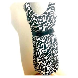 Black and white, business casual, dress.